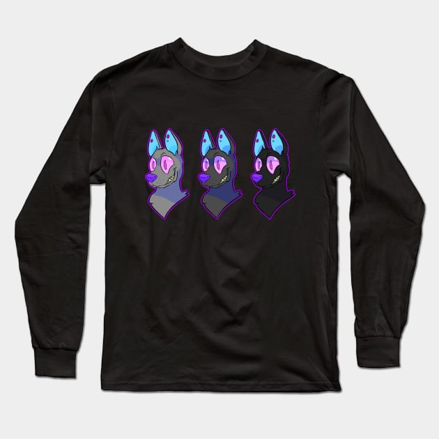 3 X German Shepherds Long Sleeve T-Shirt by Squidlicious